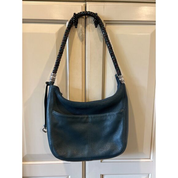 Brighton Dark Green Barbados Ziptop Hobo Bag - Picture 11 of 11